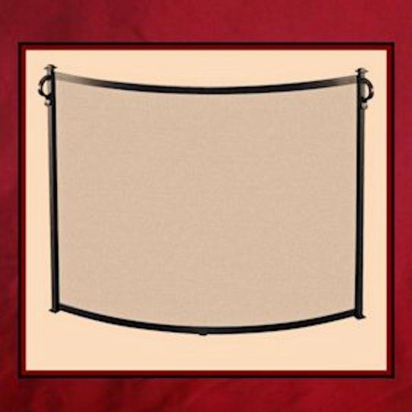 Bowed Craftsman Styled Screen Norths Fireplace Bowed Fireplace Screen