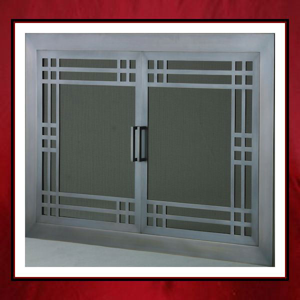 Craftsman Style Fireplace Door Norths Custom Fireplace Screen Door