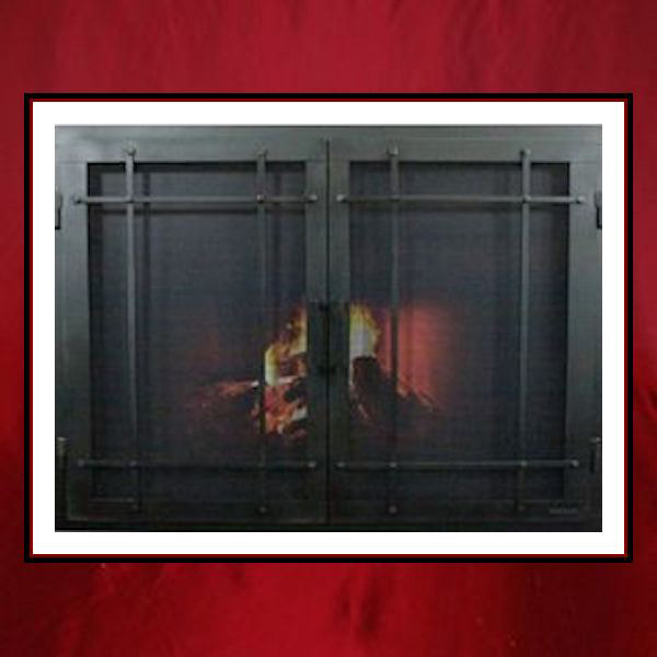 Mission Style Fireplace Door - Northshore Fireplace