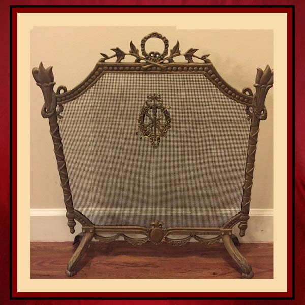 Vintage Ornate Fireplace Screen Northshore Vintage Ornate Fireplace Screen